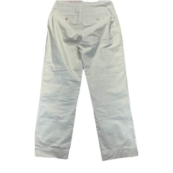 Club Monaco Women's Size 4 Mint Green High Rise Ankle Pant Cotton Stretch Button - Picture 2 of 12